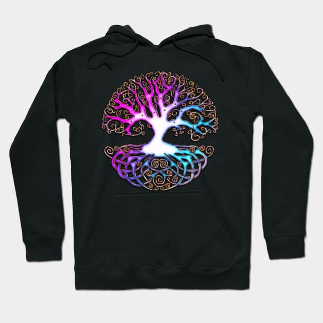 Wonderful celtic tree with celtic knot Hoodie by Nicky2342